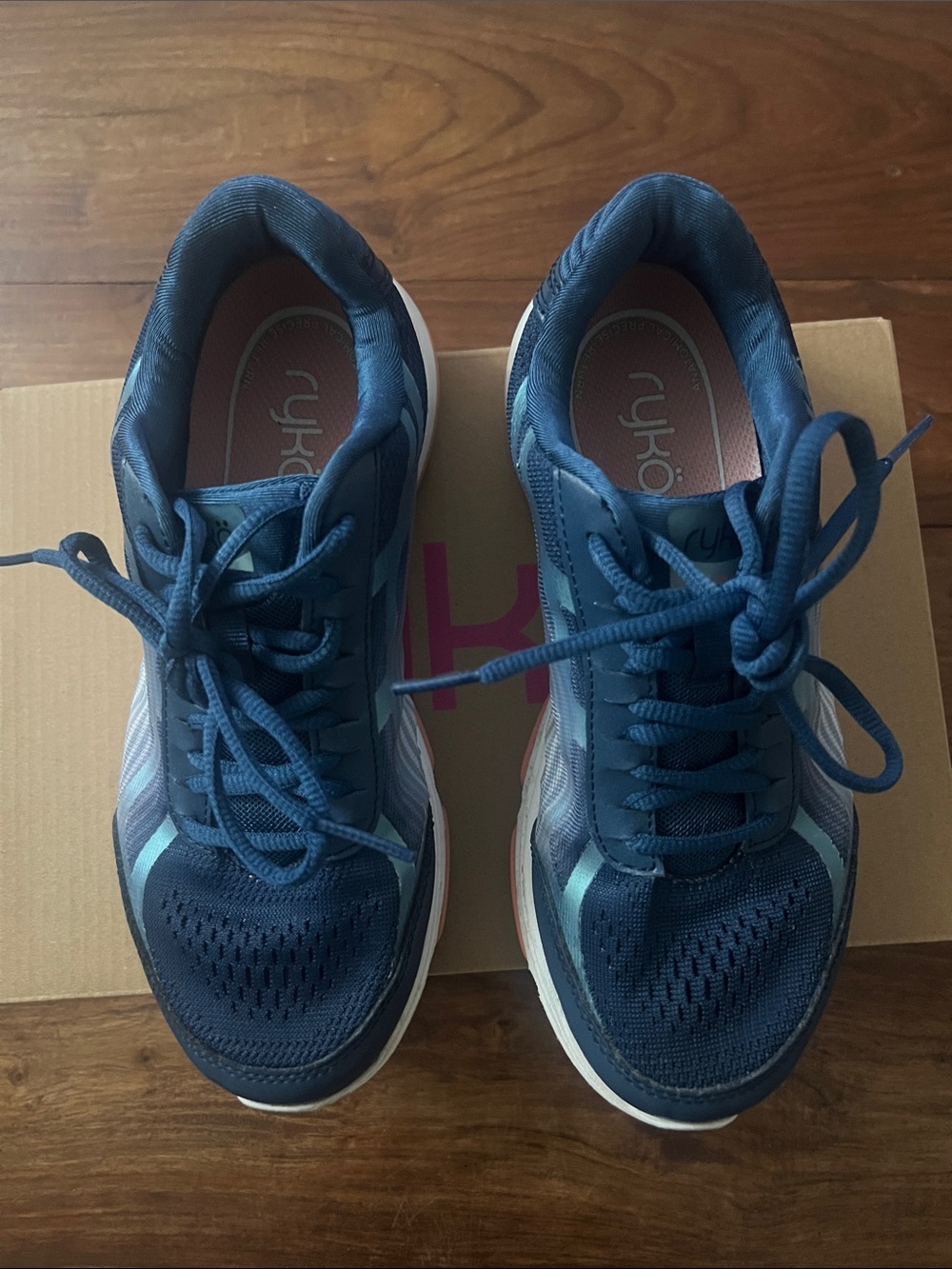 Ryka Women's Running Sneakers - Blue & Coral